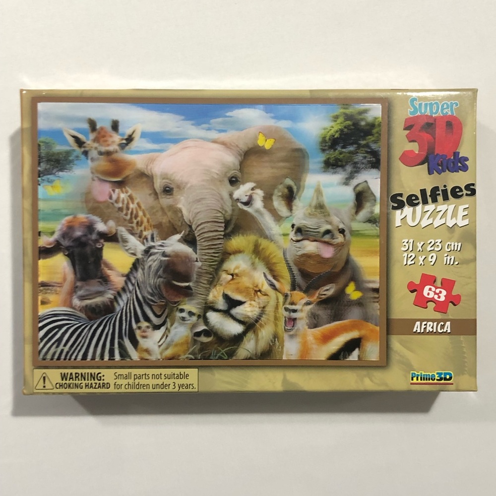 3D African Animals Puzzle